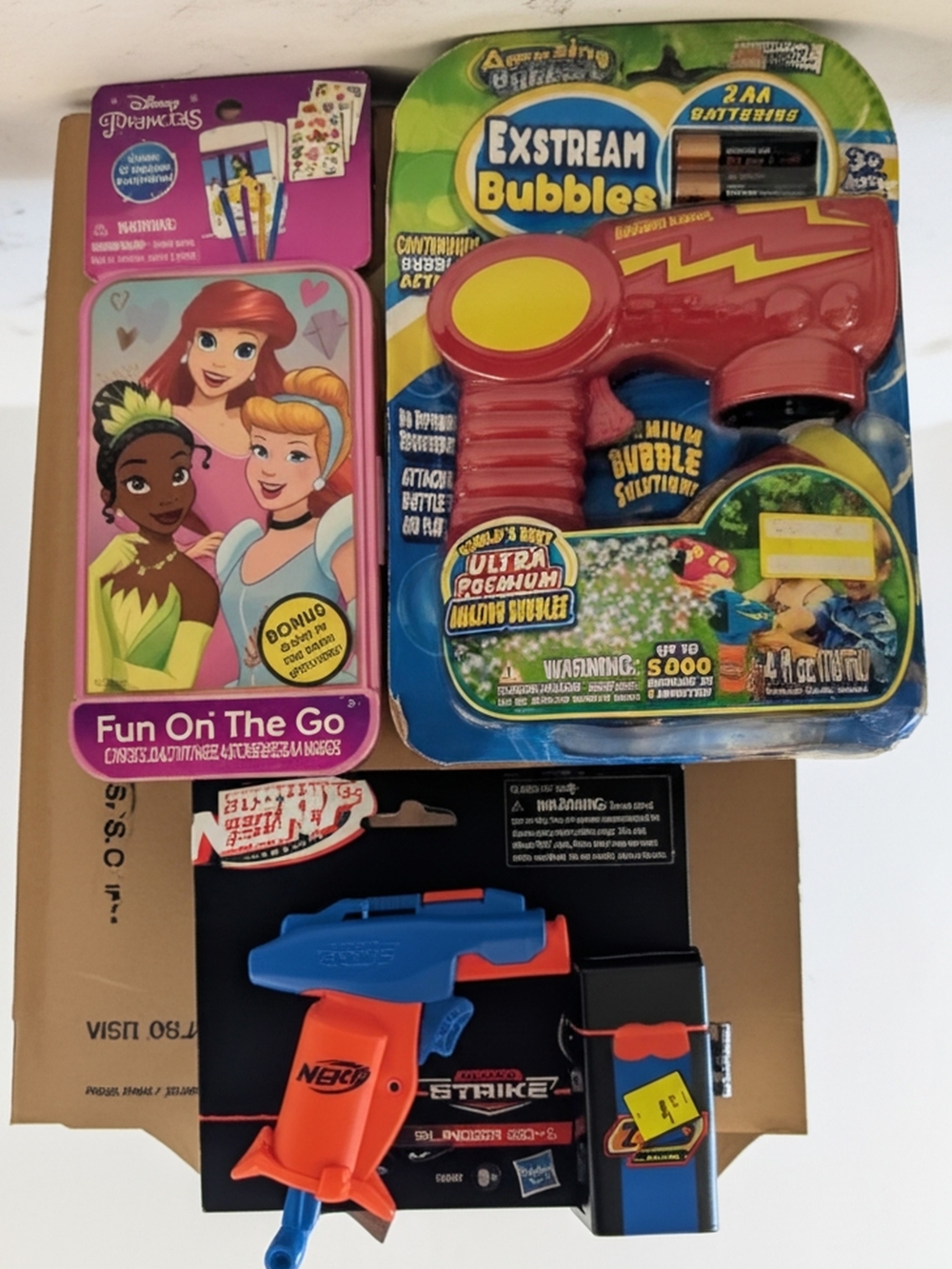 Toy Bundle Bubbles, Nerf Gun, Activity Set